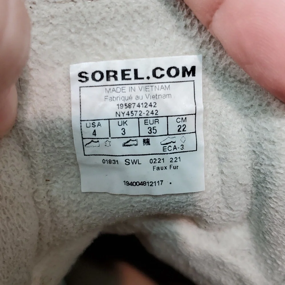 Sorel Big Kids Girls Whitney Juniors Joan Outdoor Leather Ankle Boots shoes 4
